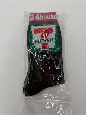 Logo Black Crew Socks with 24hours Cuff
